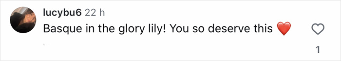 Comment on social media post praising Lily Allen during her continual divorce celebration and revenge era. Comment on social media post praising Lily Allen during her continual divorce celebration and revenge era.