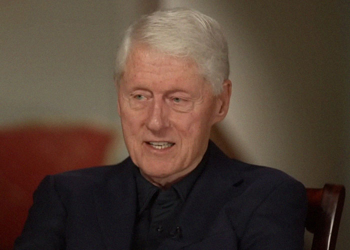 Former US president Bill Clinton speaking during an interview about famous people they've met and what they were like.