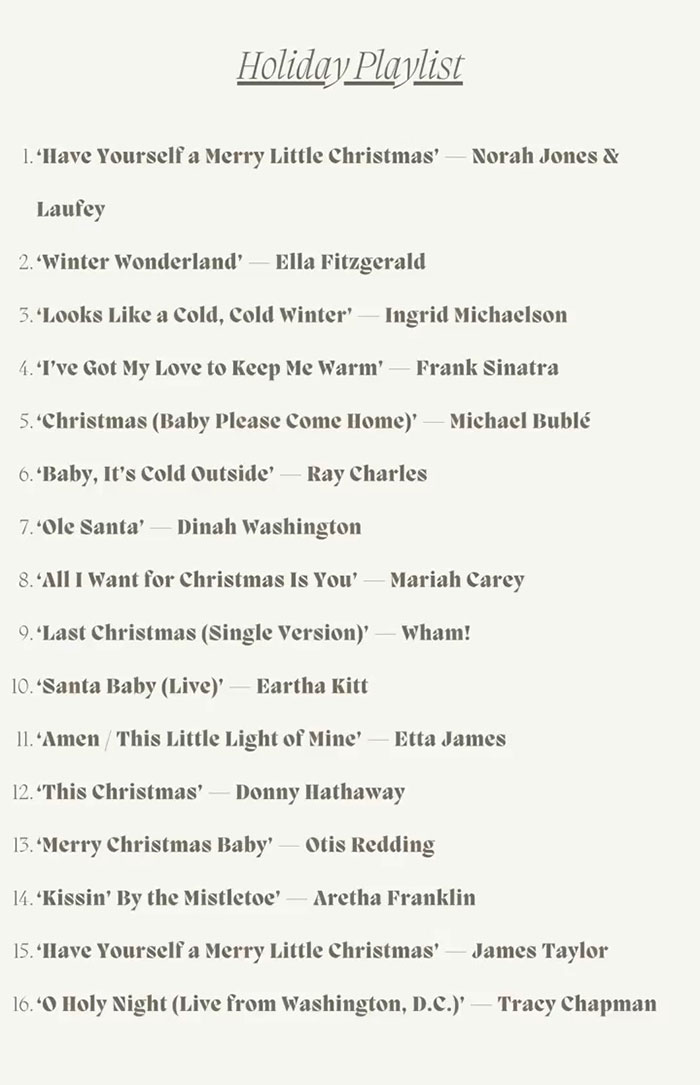 Holiday playlist featuring classic Christmas songs, capturing the festive spirit amid Meghan Markle and Prince Harry split rumors. Holiday playlist featuring classic Christmas songs, capturing the festive spirit amid Meghan Markle and Prince Harry split rumors.