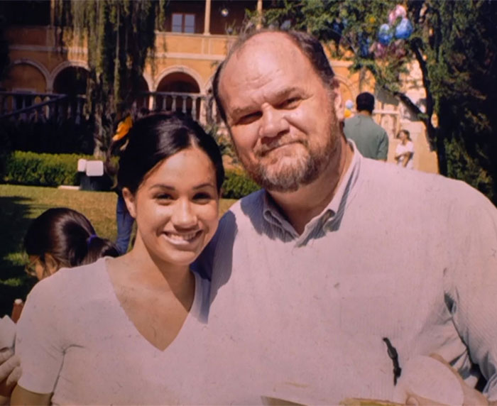 Meghan Markle with her estranged hospitalized father, sparking outrage over her attempt to contact him. Meghan Markle with her estranged hospitalized father, sparking outrage over her attempt to contact him.