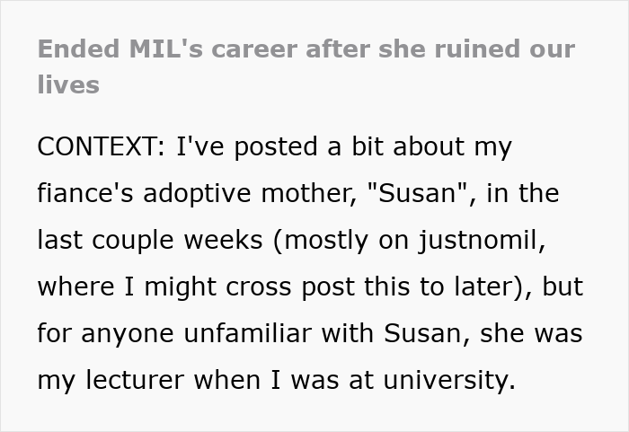 Text excerpt about a MIL losing her job after a revengeful DIL discovers her promotion plans impacting career. Text excerpt about a MIL losing her job after a revengeful DIL discovers her promotion plans impacting career.
