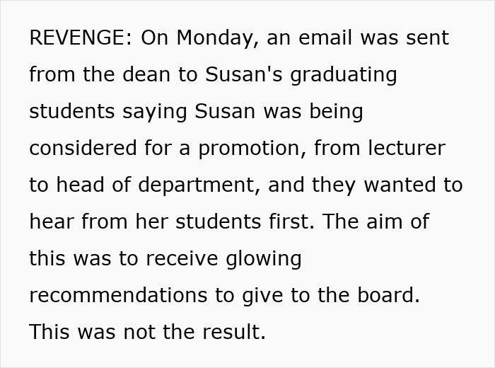 Email reveals unhinged MIL loses job after revengeful DIL finds out about her promotion consideration. Email reveals unhinged MIL loses job after revengeful DIL finds out about her promotion consideration.