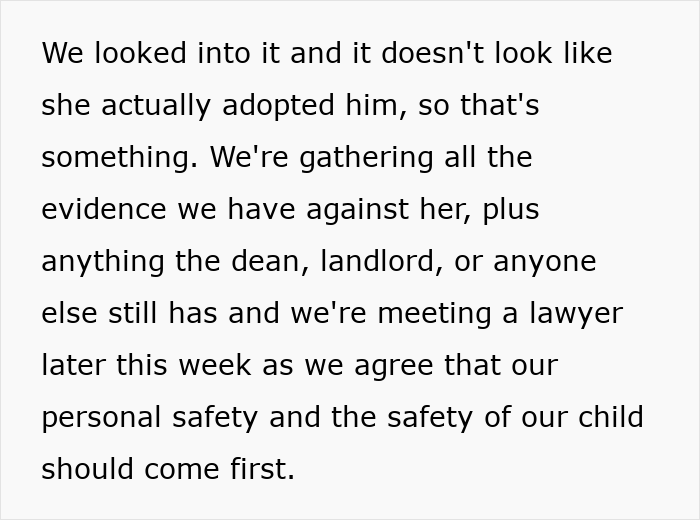 Text excerpt discussing personal safety concerns after uncovering evidence related to unhinged MIL losing her job due to revengeful DIL. Text excerpt discussing personal safety concerns after uncovering evidence related to unhinged MIL losing her job due to revengeful DIL.