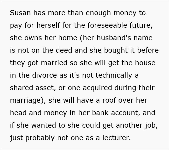 Text about a woman’s financial independence and job status related to an unhinged MIL and revengeful DIL conflict. Text about a woman’s financial independence and job status related to an unhinged MIL and revengeful DIL conflict.