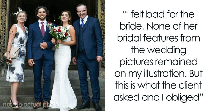 MIL’s Plan To Make Bride Look Ugly In Wedding Illustration Backfires When Artist Catches On