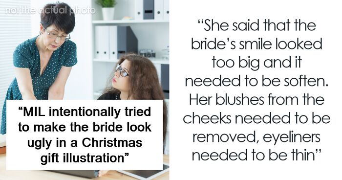 MIL’s Plan To Make Bride Look Ugly In Wedding Illustration Backfires When Artist Catches On