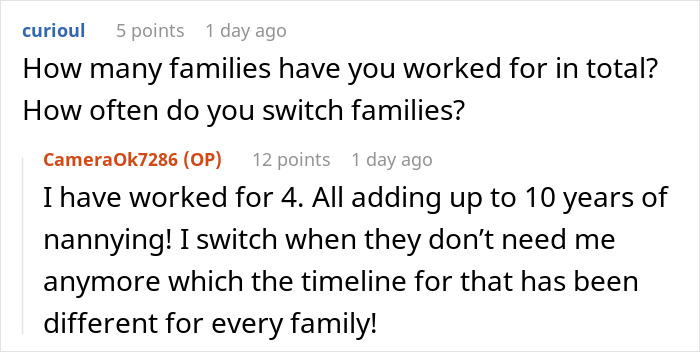 Reddit user answers questions about working as a nanny to the ultra-wealthy, sharing insights from life behind closed doors.