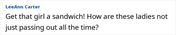 Comment on social media post expressing concern for Stranger Things star Natalia Dyer's appearance, comparing her to Ariana Grande.