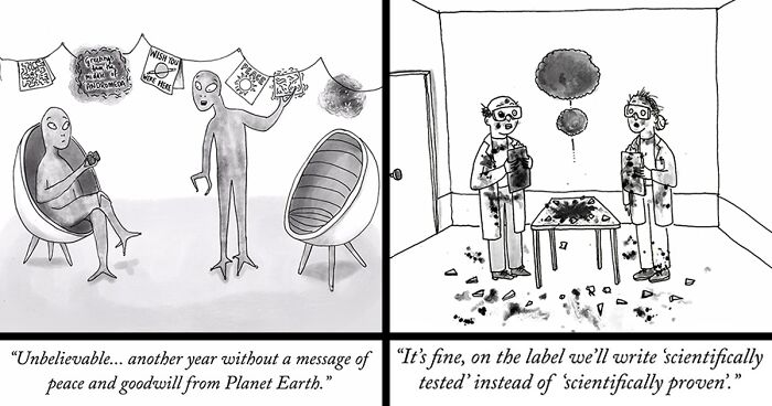 This Artist Turns Everyday Moments Into Sharp, Funny Cartoons (56 Pics)