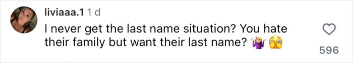 Comment on social media questioning the desire for a last name despite disliking Brooklyn&rsquo;s wife Nicola Peltz and Victoria.