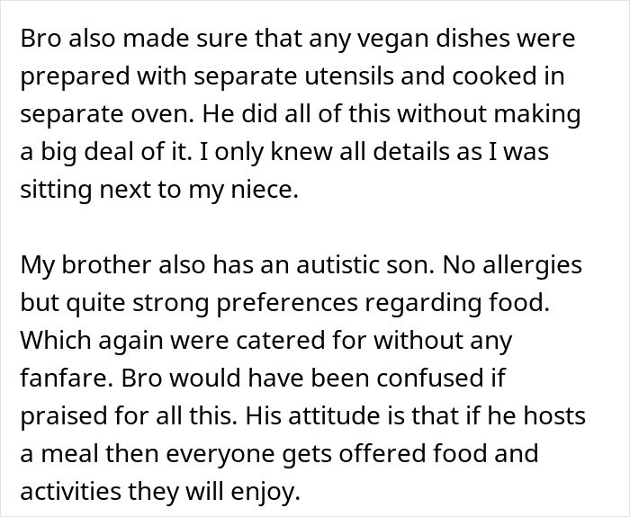 Text describing careful preparation of no vegan options for Christmas Eve dinner, accommodating diverse dietary needs discreetly. Text describing careful preparation of no vegan options for Christmas Eve dinner, accommodating diverse dietary needs discreetly.
