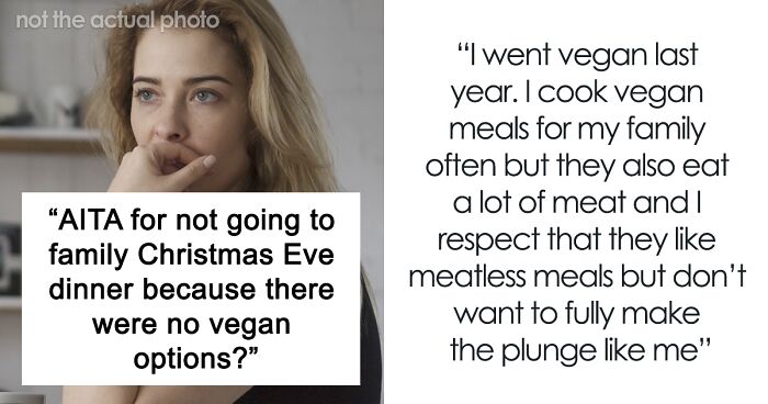 Woman Isn’t Allowed Vegan Dishes During Christmas Eve, Family Shocked She Doesn’t Show Up