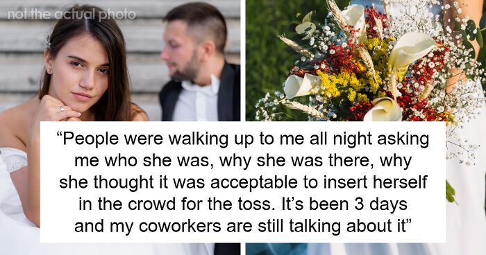 Bride Mortified As Officiant Brings Random Guest To Ceremony, Loses It When She Catches The Bouquet