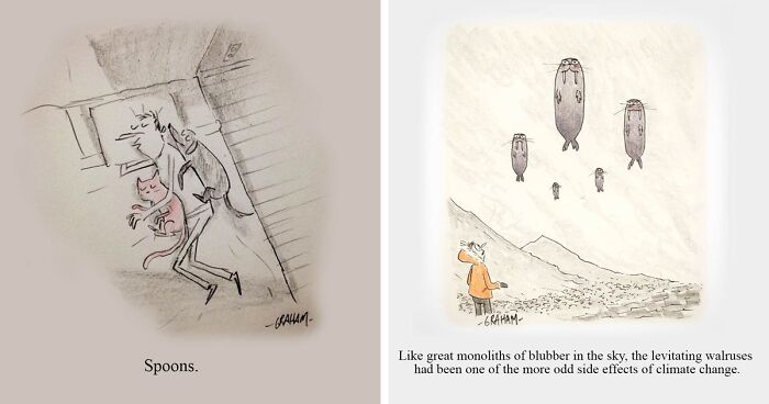 51 Graham Annable One Panel Comics That Start Normal And End Somewhere Unexpected