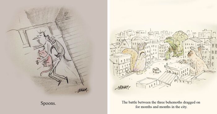 51 Graham Annable One Panel Comics That Start Normal And End Somewhere Unexpected