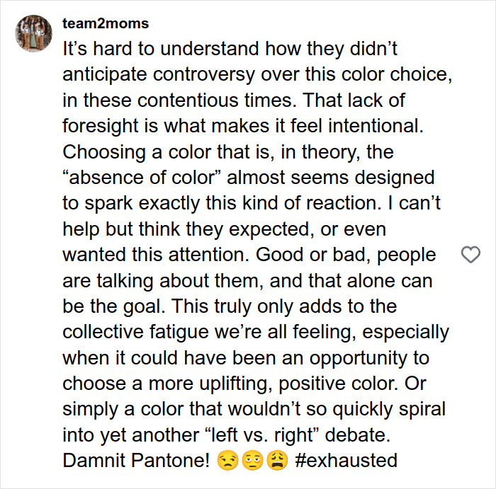 Online reaction to Pantone’s controversial color choice sparks debate amid claims of racism and fatigue. Online reaction to Pantone’s controversial color choice sparks debate amid claims of racism and fatigue.