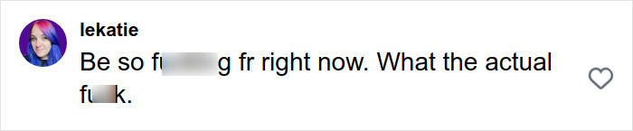 User lekatie's social media comment with censored profanity expressing shock and frustration during an online meltdown about Pantone’s color controversy. User lekatie's social media comment with censored profanity expressing shock and frustration during an online meltdown about Pantone’s color controversy.