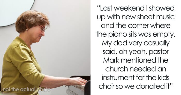 Parents Donate Daughter’s Heirloom Piano To Church, Can’t Believe She Goes To Take It Back