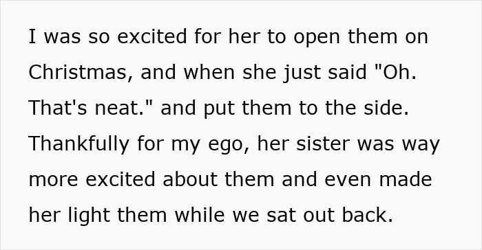 Text excerpt from a woman upset with son’s partner about gift expectations and tacky little trinkets during Christmas. Text excerpt from a woman upset with son’s partner about gift expectations and tacky little trinkets during Christmas.