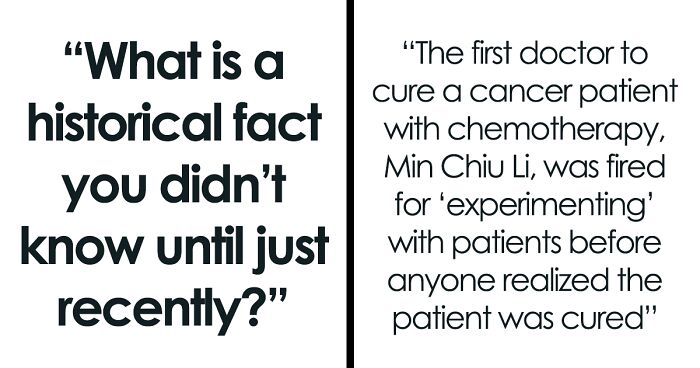33 Interesting History Facts People Swear To Not Have Known Until Recently, As Shared Online