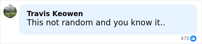 Comment by Travis Keowen saying this not random and you know it, related to friend of NYU shove victim viral video exposing serial creep. Comment by Travis Keowen saying this not random and you know it, related to friend of NYU shove victim viral video exposing serial creep.