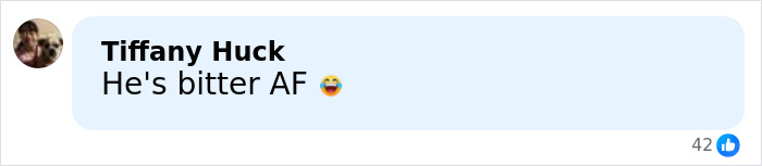 Comment expressing bitterness, reacting to Russell Brand's response toward Katy Perry and Justin Trudeau's relationship.