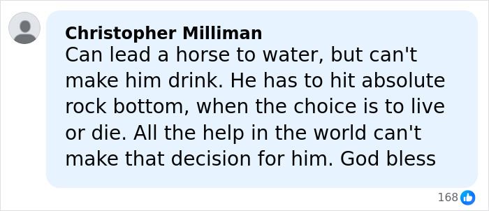 Comment from Christopher Milliman discussing the heartbreaking outcome of Tylor Chase’s hospitalization and friend’s revelation. Comment from Christopher Milliman discussing the heartbreaking outcome of Tylor Chase’s hospitalization and friend’s revelation.