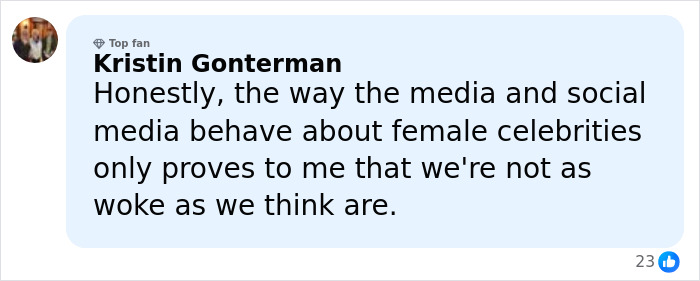 Kristin Gonterman commenting on female celebrities and media behavior amidst Millie Bobby Brown plastic surgery rumors. Kristin Gonterman commenting on female celebrities and media behavior amidst Millie Bobby Brown plastic surgery rumors.