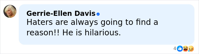 Screenshot of a Facebook comment praising Trump amid outrage over his demented comments about Bad Santa to kids on Christmas Eve.