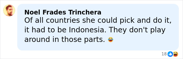 Noel Frades Trinchera commenting on Indonesia's strict laws related to controversial adult videos filmed in Bali.