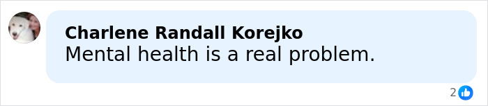 Man's heated NFL argument with family shown in a social media comment about mental health concerns.