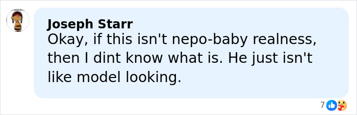 Comment criticizing Heidi Klum and son’s Elle cover, calling him not model material and discussing nepo-baby debate. Comment criticizing Heidi Klum and son’s Elle cover, calling him not model material and discussing nepo-baby debate.