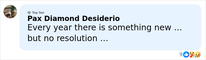 Comment on social media discussing unresolved Vatican Girl cold case with decades-old mystery and no resolution.