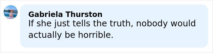 Comment by Gabriela Thurston about Ariana Grande's family member breaking silence on singer's struggles and not being in a healthy place. Comment by Gabriela Thurston about Ariana Grande's family member breaking silence on singer's struggles and not being in a healthy place.