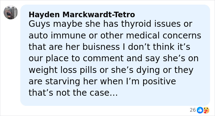 Comment addressing Ariana Grande's family member breaking silence on singer's struggles with health and wellbeing concerns. Comment addressing Ariana Grande's family member breaking silence on singer's struggles with health and wellbeing concerns.