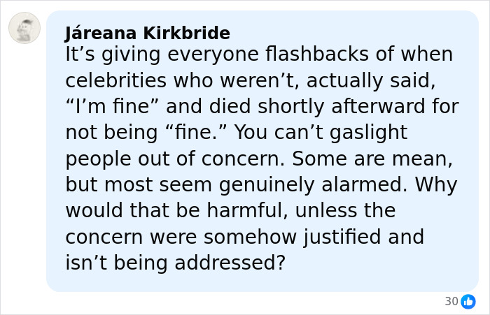 Comment on social media about Ariana Grande's family member discussing the singer's struggles and mental health concerns. Comment on social media about Ariana Grande's family member discussing the singer's struggles and mental health concerns.