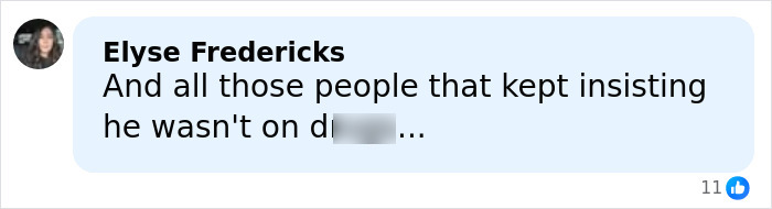 Screenshot of a social media comment by Elyse Fredericks discussing Tylor Chase’s hospitalization and related controversy. Screenshot of a social media comment by Elyse Fredericks discussing Tylor Chase’s hospitalization and related controversy.