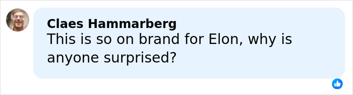 Comment by Claes Hammarberg reacting to Elon Musk’s weird comment about Sydney Sweeney’s chest sparking online frenzy. Comment by Claes Hammarberg reacting to Elon Musk’s weird comment about Sydney Sweeney’s chest sparking online frenzy.