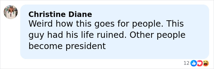 Comment from Christine Diane discussing James Franco being cast out of Hollywood and its impact on his life.