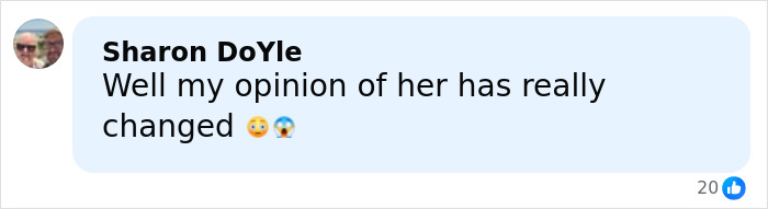 Facebook comment by Sharon DoYle expressing surprise and changed opinion in response to Dame Judi Dench's Harvey Weinstein defense.