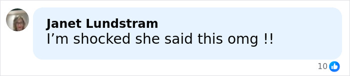 Comment from Janet Lundstram expressing shock over Dame Judi Dench's words in defense of Harvey Weinstein sparking outrage.