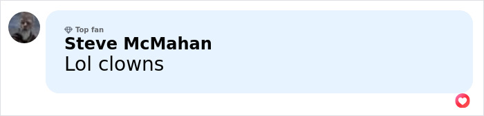 Commenter Steve McMahan labeled others as clowns in a social media comment thread about a Coldplay Kiss Cam incident.