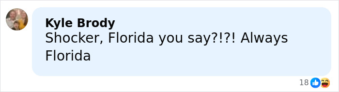 Comment by Kyle Brody reacting to disturbing tactic accused teens used to lure daughter into woods before attack, mentioning Florida. Comment by Kyle Brody reacting to disturbing tactic accused teens used to lure daughter into woods before attack, mentioning Florida.