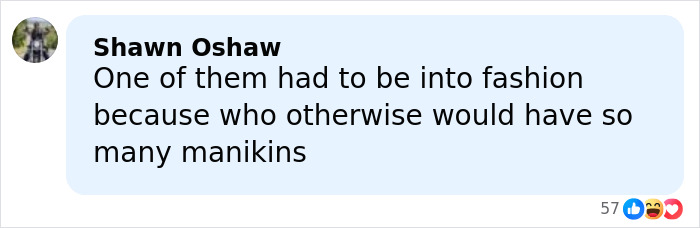 Comment by Shawn Oshaw humorously speculating about Kevin’s dad’s job in Home Alone involving fashion and mannequins. Comment by Shawn Oshaw humorously speculating about Kevin’s dad’s job in Home Alone involving fashion and mannequins.