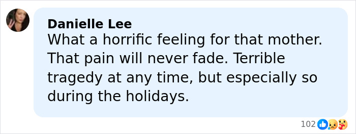 Screenshot of a social media comment expressing sorrow over Greg Biffle's wife&rsquo;s harrowing text before plane crash tragedy.