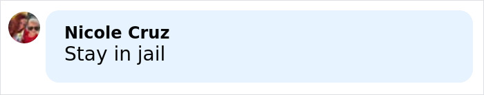 Comment from Nicole Cruz saying Stay in jail, reflecting brutal response after Bonnie Blue arrest Comment from Nicole Cruz saying Stay in jail, reflecting brutal response after Bonnie Blue arrest