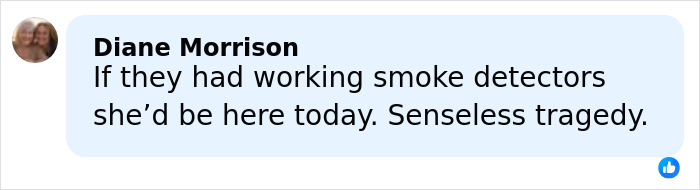 Comment from Diane Morrison expressing grief over a sorority girl’s tragic Christmas Eve accident at a mansion. Comment from Diane Morrison expressing grief over a sorority girl’s tragic Christmas Eve accident at a mansion.