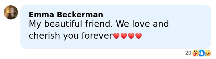 Alt text: Sorority girl tribute message with heartfelt condolences and love shown in a social media comment. Alt text: Sorority girl tribute message with heartfelt condolences and love shown in a social media comment.