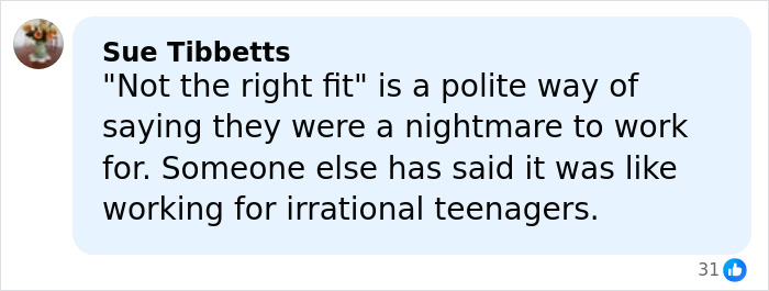 Comment from Sue Tibbetts explaining why PR gurus cut ties with Prince Harry and Meghan Markle, describing difficult work experience. Comment from Sue Tibbetts explaining why PR gurus cut ties with Prince Harry and Meghan Markle, describing difficult work experience.