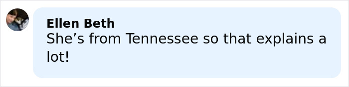 Comment by Ellen Beth mentioning Tennessee in a discussion about a mom calling 911 after kids eat her gummies. Comment by Ellen Beth mentioning Tennessee in a discussion about a mom calling 911 after kids eat her gummies.